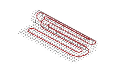 HVAC Prefab Underfloor Heating Mats 3D | Pipelife