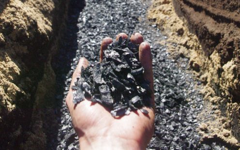 A layer of biochar is applied to a depth of around one meter | Pipelife
