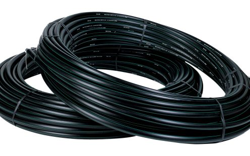 PE smooth cable protection opto coil w pulling wire blackxgreen