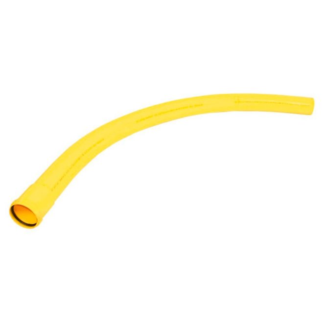 PVC cableprotection bend opto smooth yellow