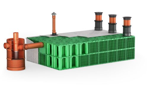 Stormwater management system products for infiltration setup