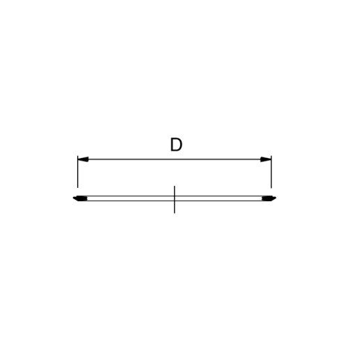 Technical drawing PP pragma sealing ring OD