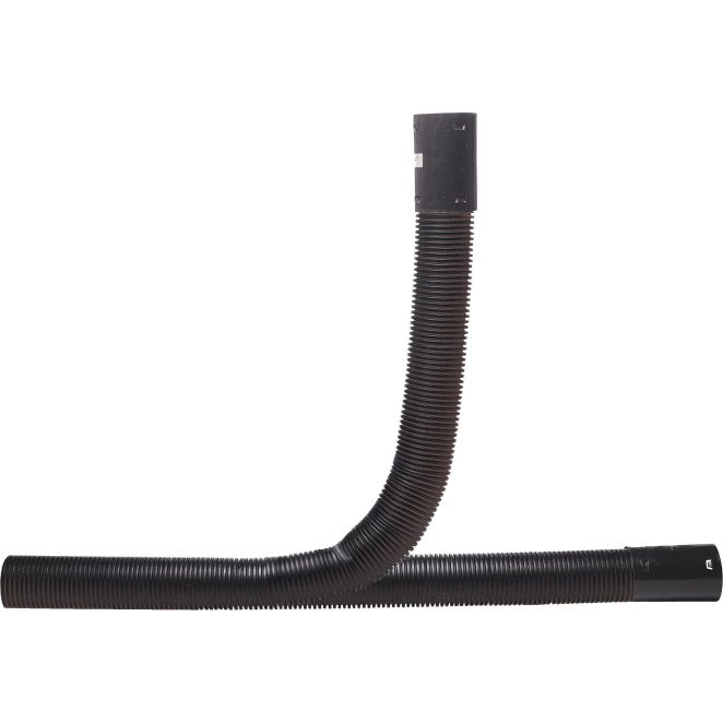 PE corrugated flexible bend sn8 black