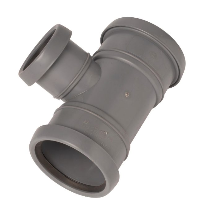 PP Soil branch 75-50mm 90deg allsocket grey Nordic