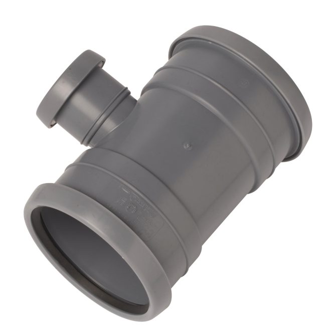 PP Soil branch 110-50mm 90deg allsocket grey Nordic