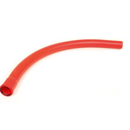 PVC cableprotection bend with socket red