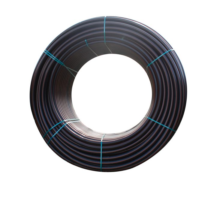 pe100 pressure pipe coil brown stripe