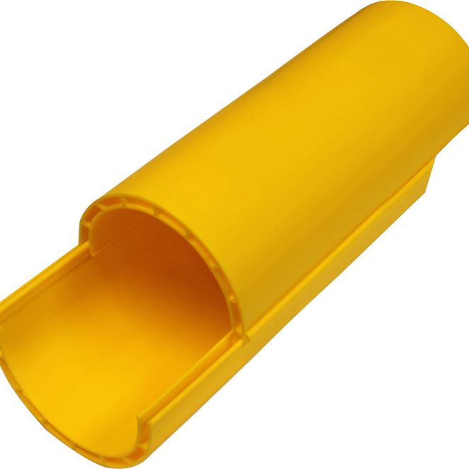 PVC divided cable protection SRN yellow