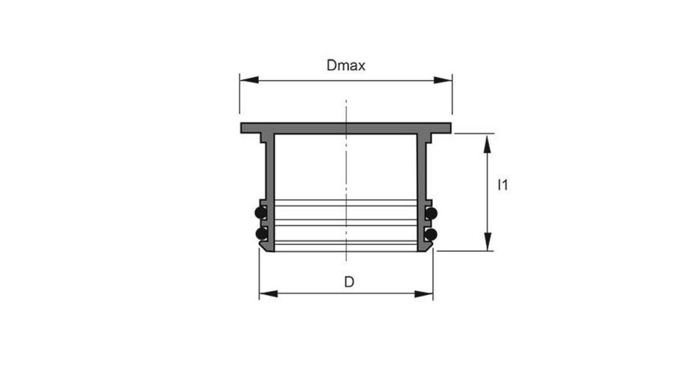 Measurement drawing Spigot plug