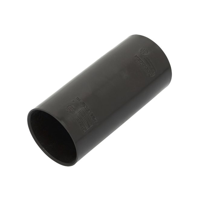 PE double socket 50mm black