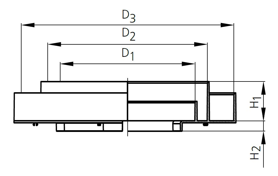 Drawing Stormbox adaptor PP