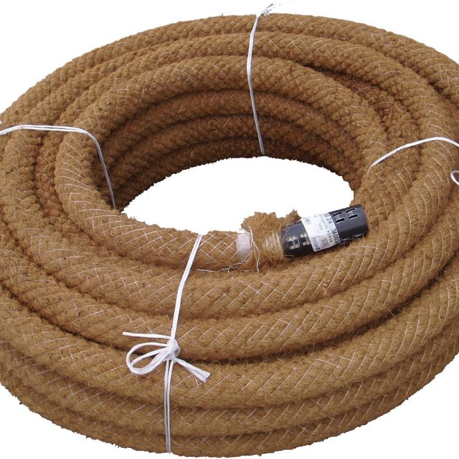 PVC JDR Land drainage with cocos fiber_1