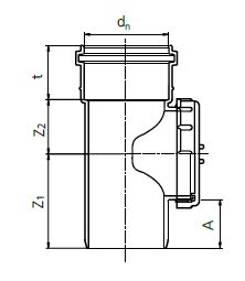 Drawing access pipe Comfort