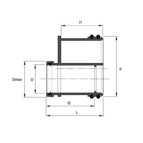 Measurement drawing Reducer universal