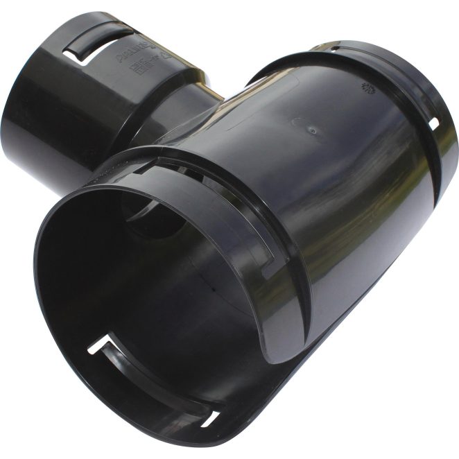 PP Smooth Black Saddle branch for land drainage Black