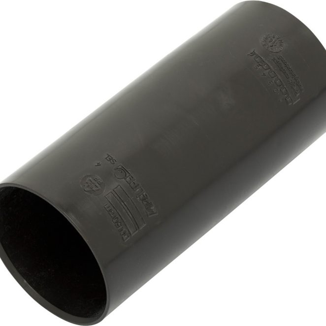 PE double socket 50mm black