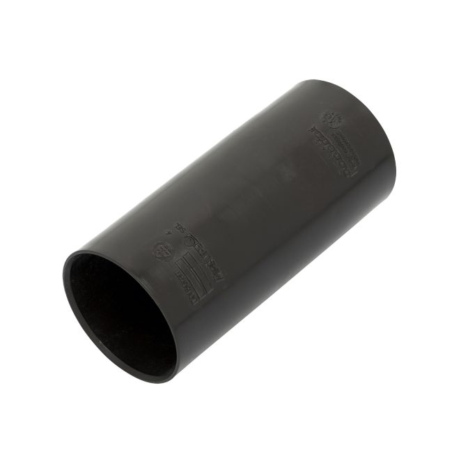 PE double socket 50mm black