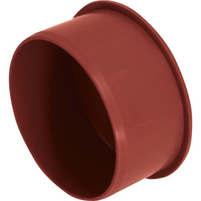 PVC Sewage socket plug redbrown