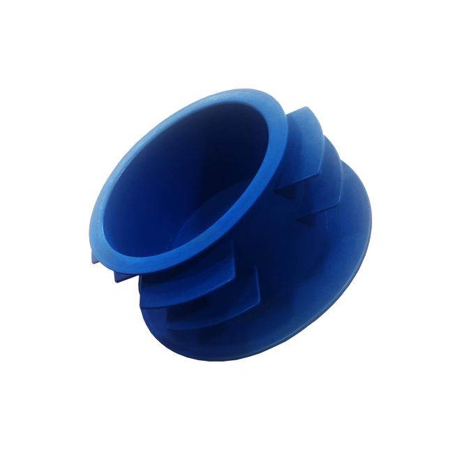 End cap for pipe blue