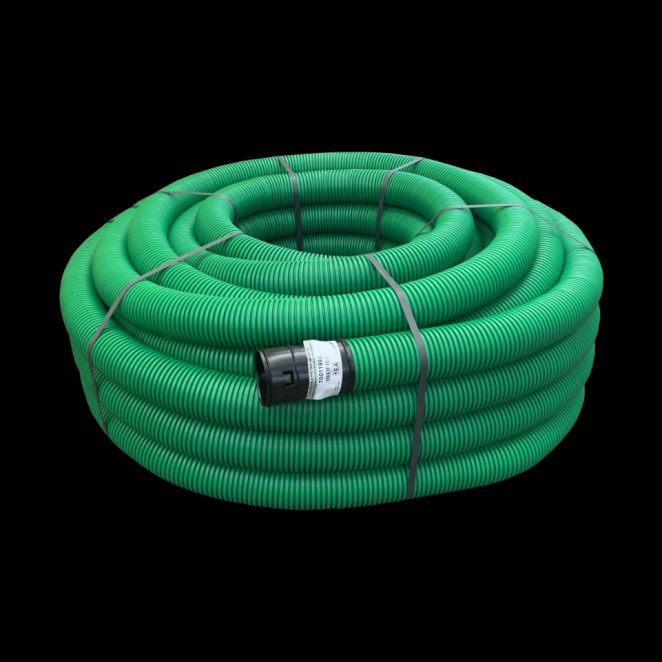 PE cableprotection corrugated pipe coil green 
