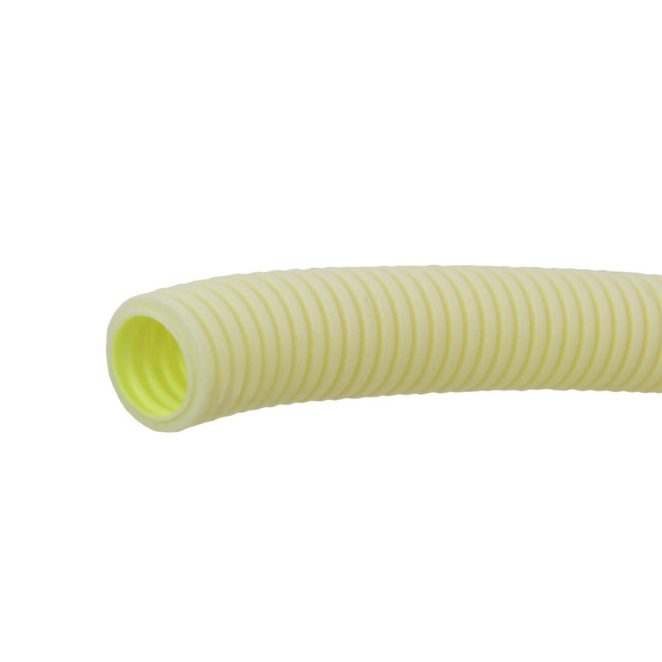 PVC el corrugated low friction pipe white