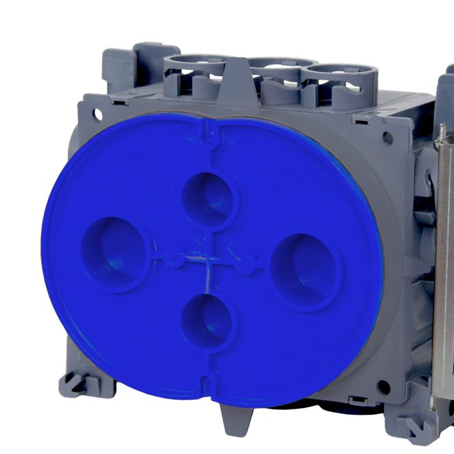 Powerline wall box 1,5 for installation with short mounting bracket