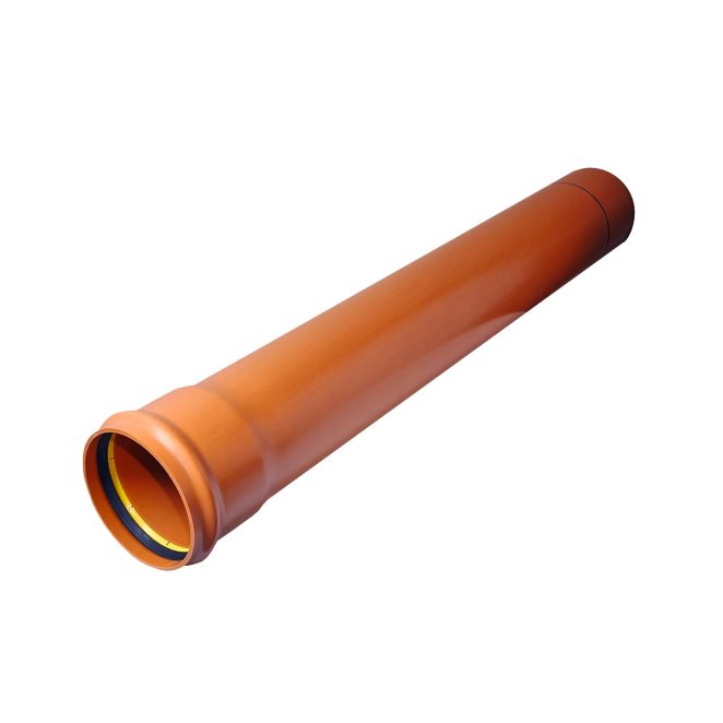 PVC smoth sewage pipe SN8 RB
