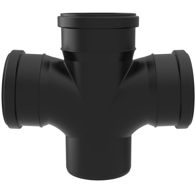 M3+ Double Branch swept 110/110/87 black