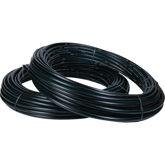 PE smooth cable protection opto coil w pulling wire blackxgreen