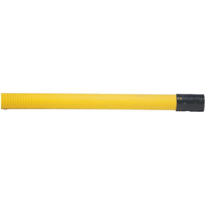 PE corrugated outside smooth inside power cable yellow