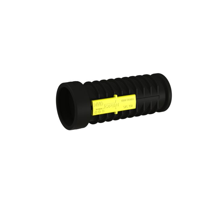 PP cable protection pipe divided 110mm SRS 0,37m yellow Divio
