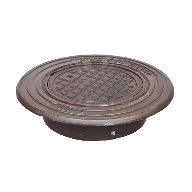 cast iron cover for chamber solid