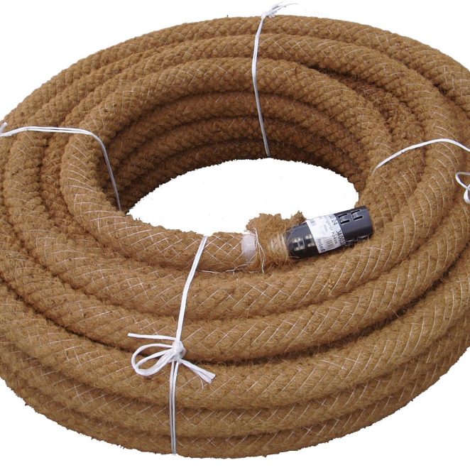 PVC JDR Land drainage with cocos fiber