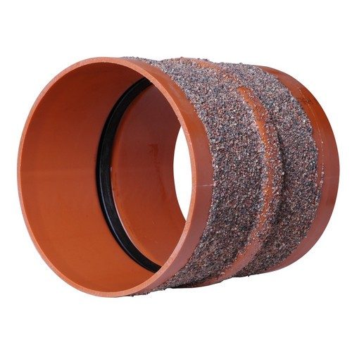 PVC sewage sleeve for concrete walls redbrown